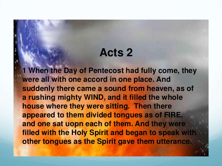 On The Day of Pentecost They Were all in One Accord | In the Time of ...
